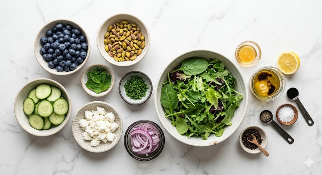 Blueberry Pistachio Spring Salad
