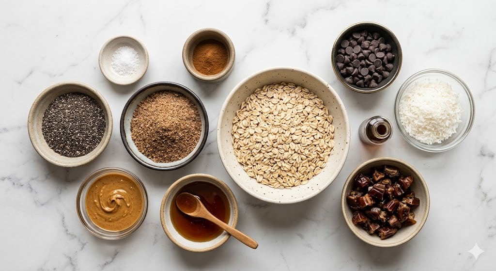 Chia and Flaxseed Energy Balls