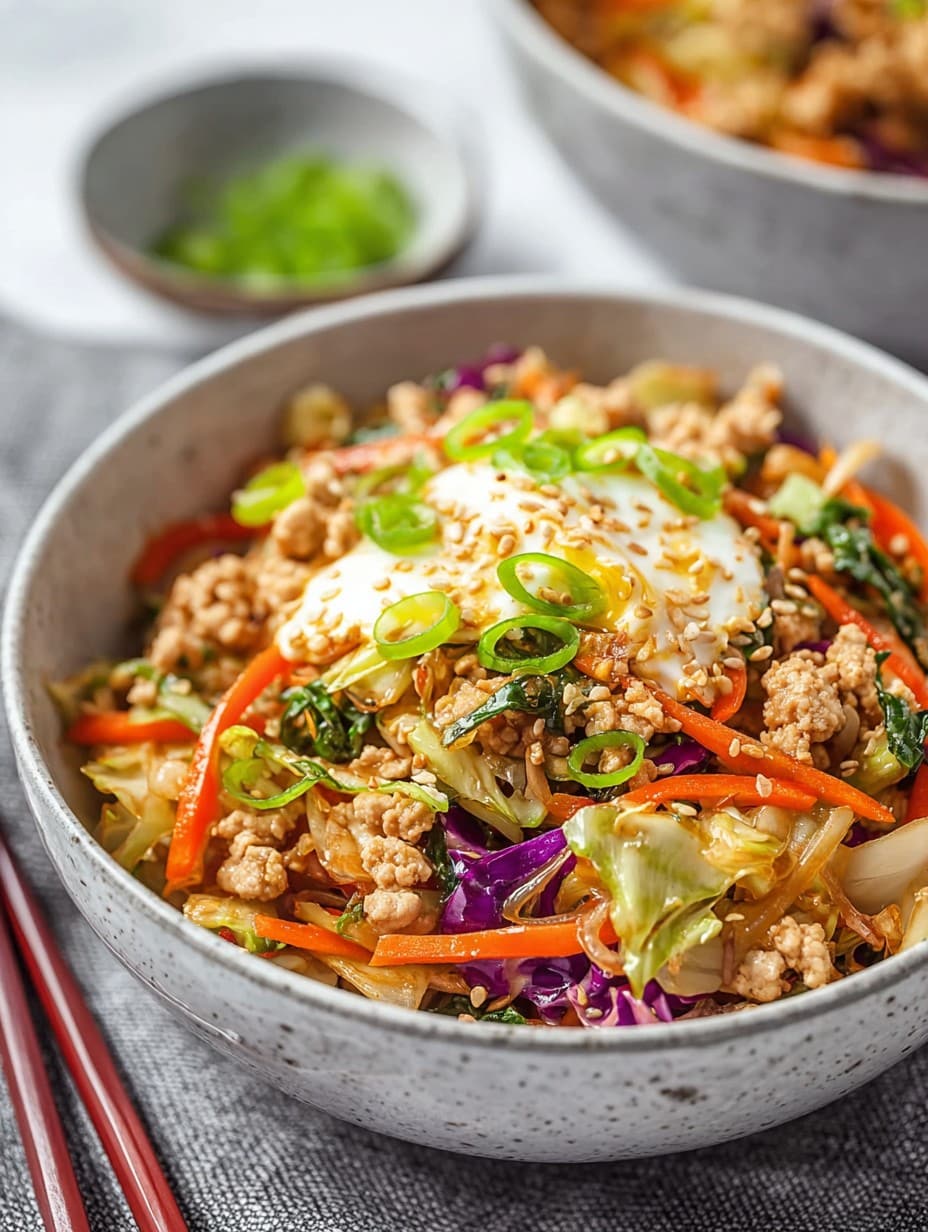 Chicken Egg Roll Bowls