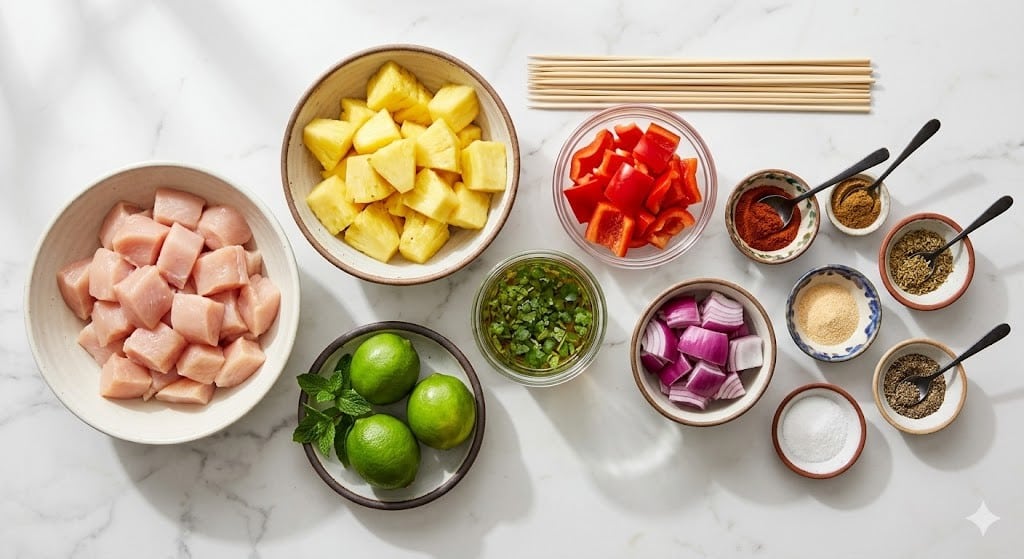 Chicken & Pineapple Kebabs