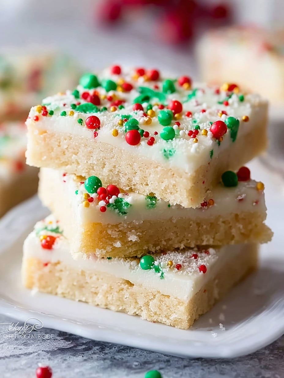 Christmas Sugar Cookie Bars