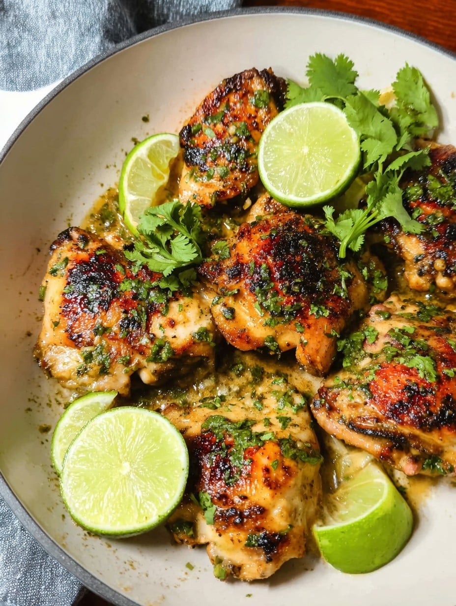 Cilantro Lime Chicken Thighs