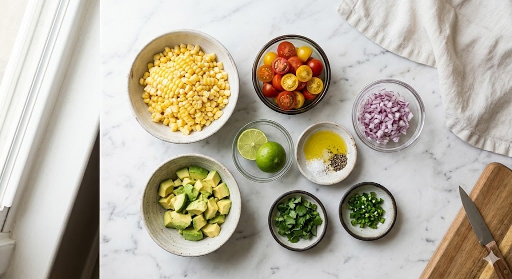 Corn Tomato Avocado Salad