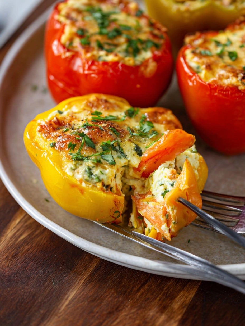 Cottage Cheese Stuffed Peppers