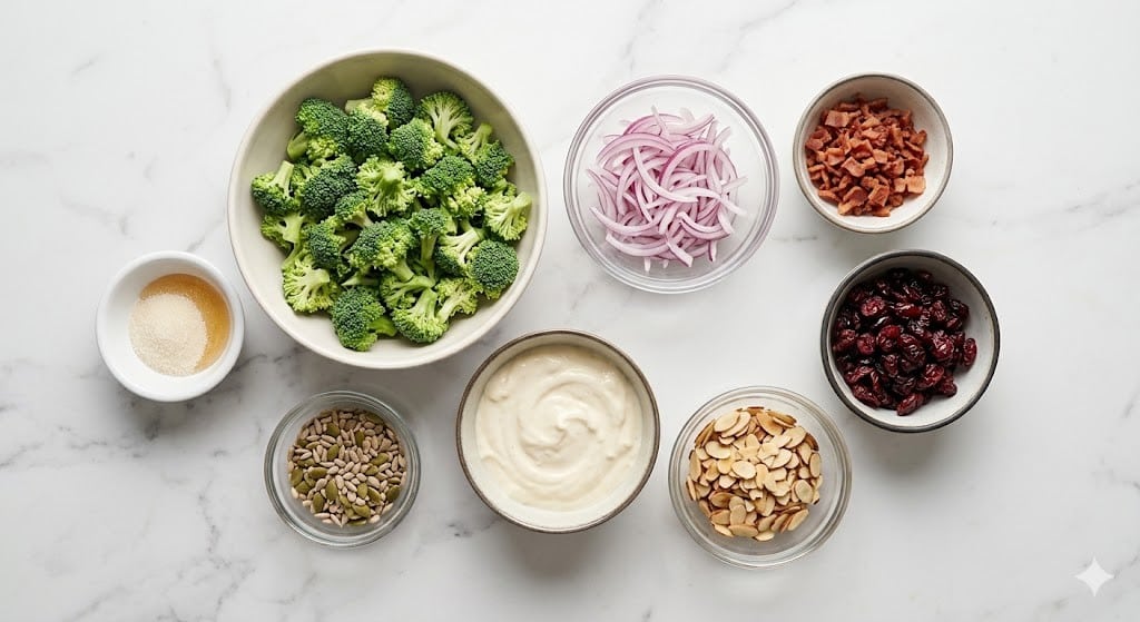 Cranberry Almond Broccoli Salad