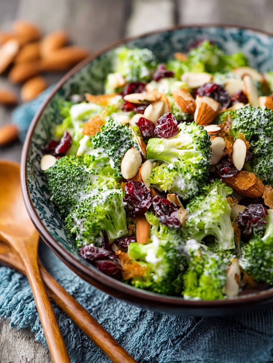 Cranberry Almond Broccoli Salad