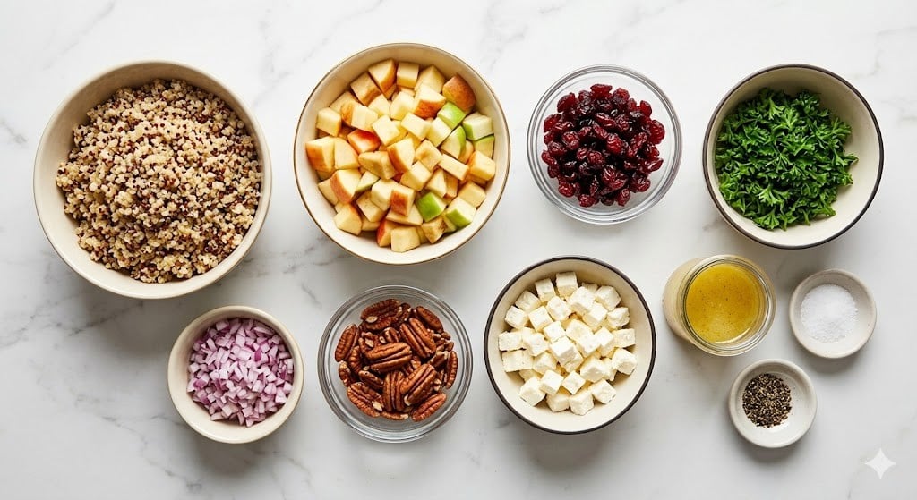 Cranberry Apple Quinoa Salad