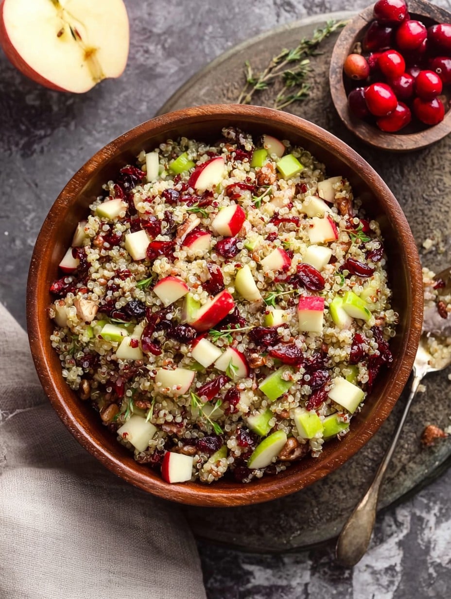Cranberry Apple Quinoa Salad