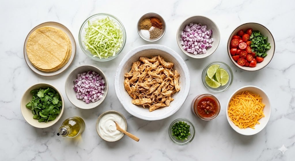 Crispy Baked Chicken Tacos