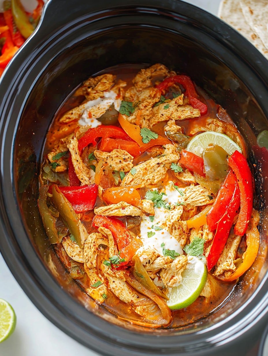 Crockpot Chicken Fajitas