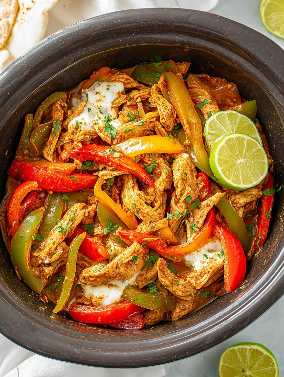Crockpot Chicken Fajitas