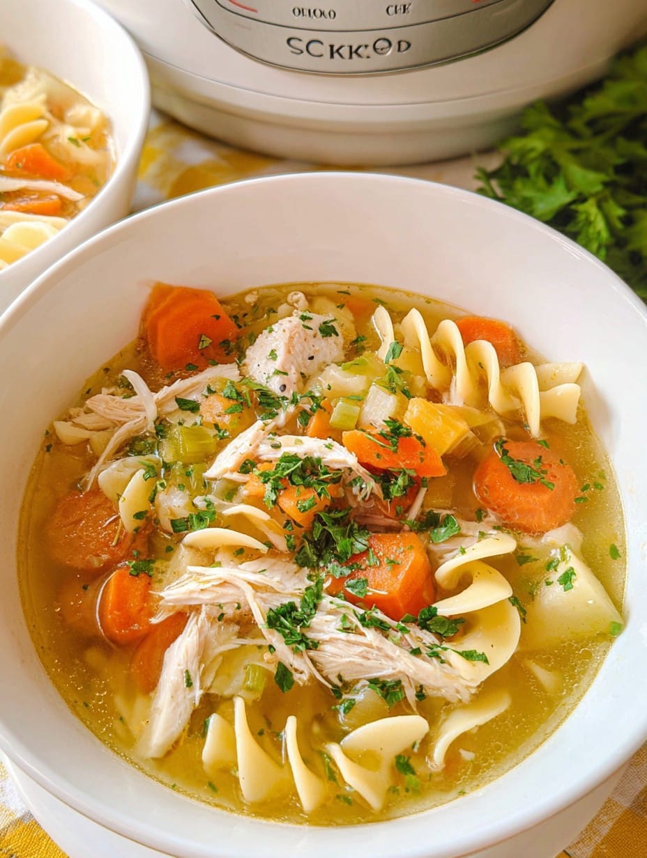 Crockpot Chicken Noodle Soup Recipe
