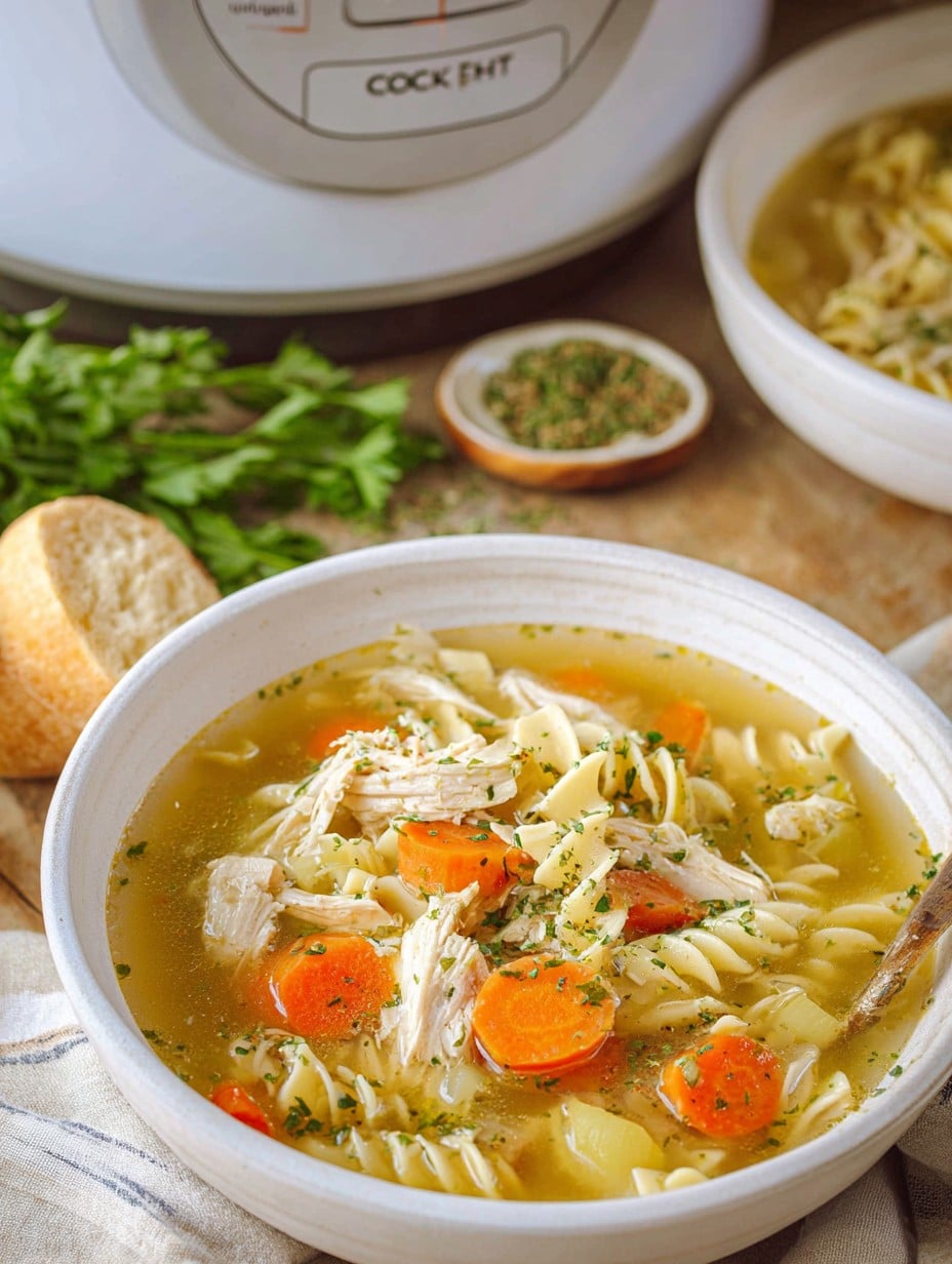 Crockpot Chicken Noodle Soup Recipe