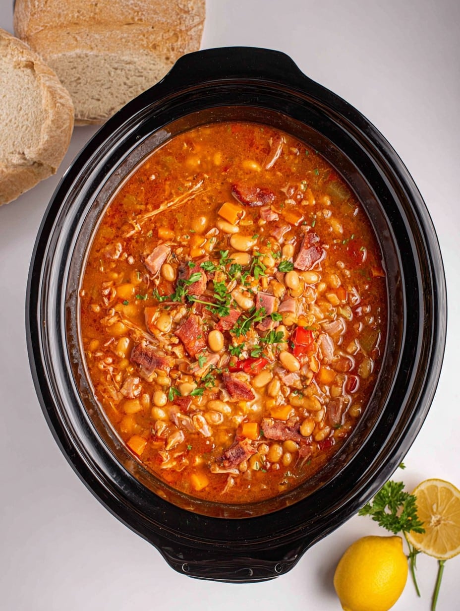 Crockpot Ham & 15 Bean Soup