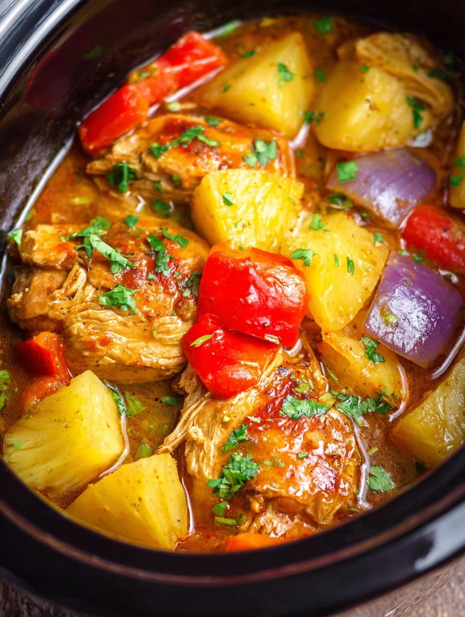 Crockpot Pineapple Chicken