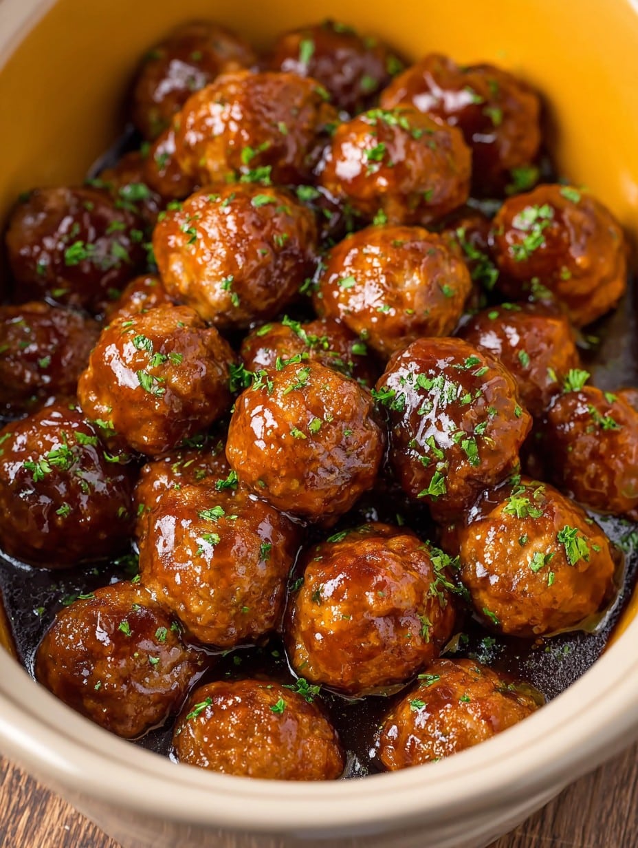 Crockpot Root Beer Meatballs