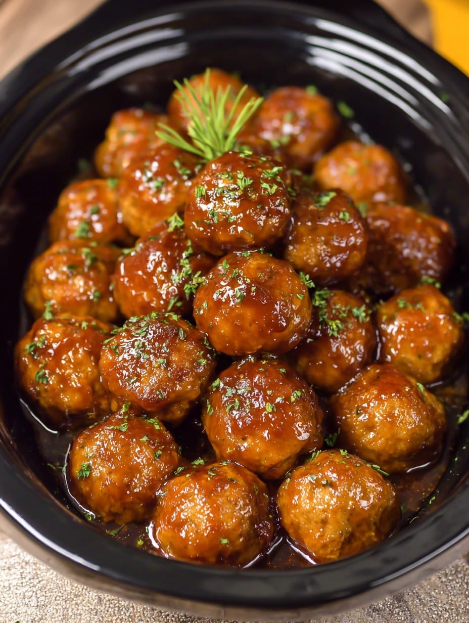 Crockpot Root Beer Meatballs