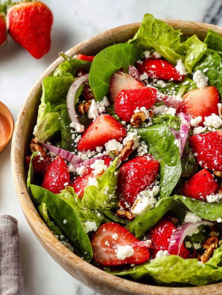 crunchy strawberry romaine feta salad 0 20260421 002508
