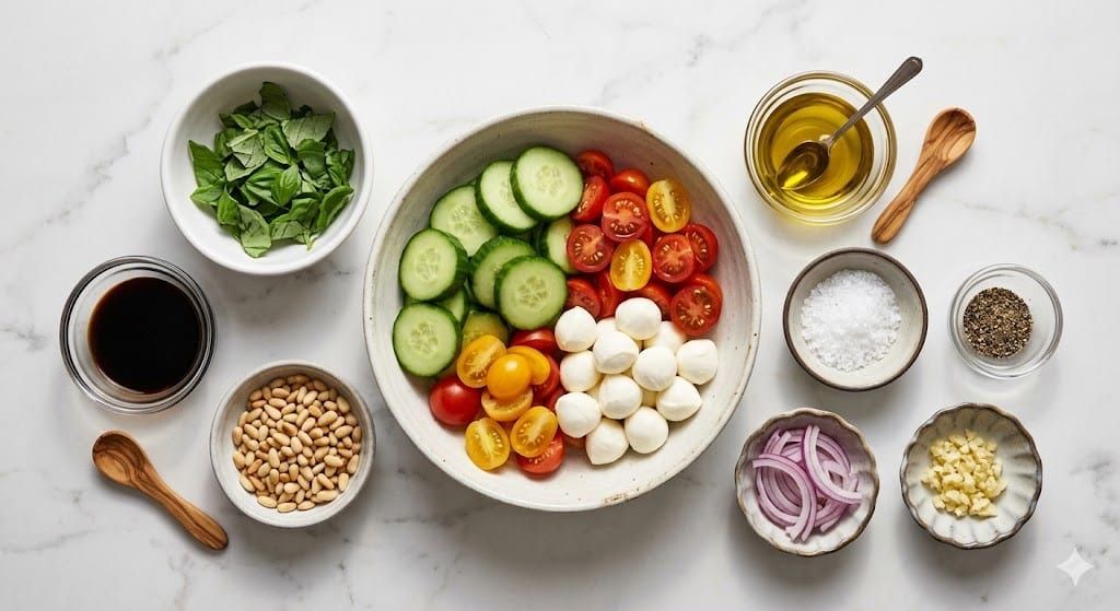Cucumber Caprese Salad