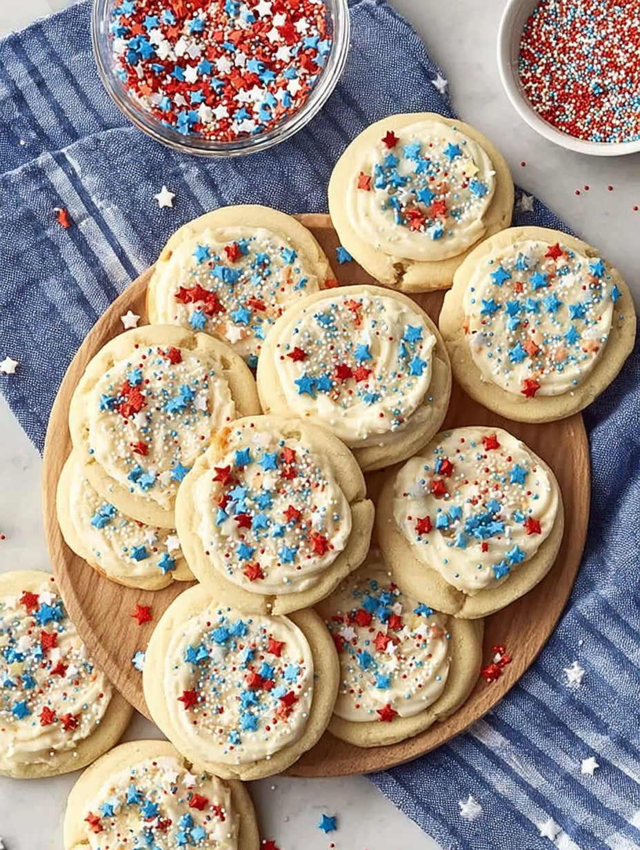 Easy 4th of July Sugar Cookies
