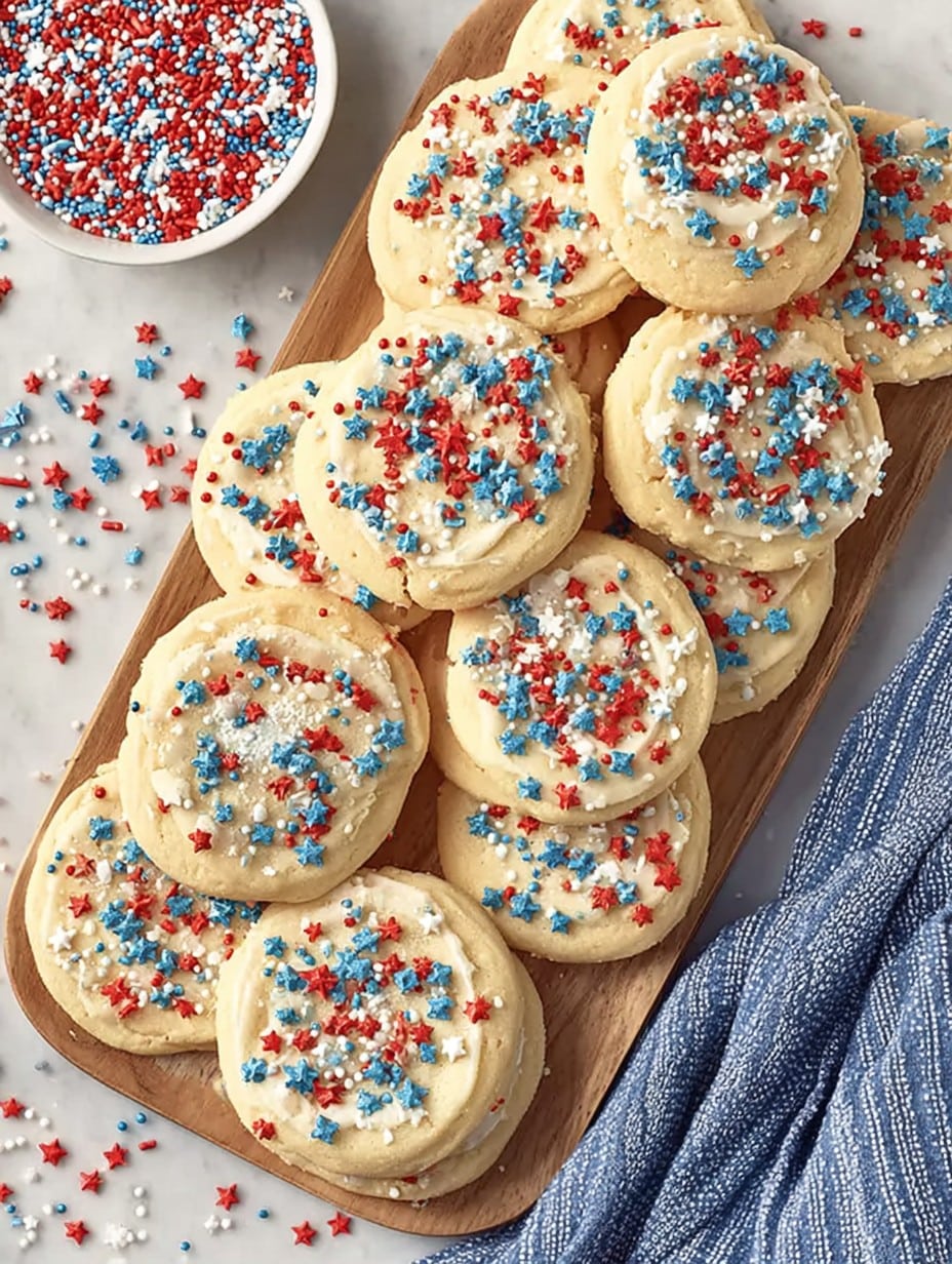 Easy 4th of July Sugar Cookies