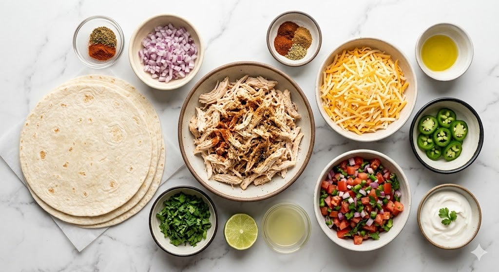 Easy Chicken Quesadillas