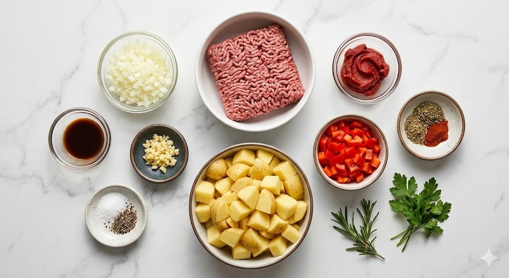 Easy Ground Beef & Potatoes