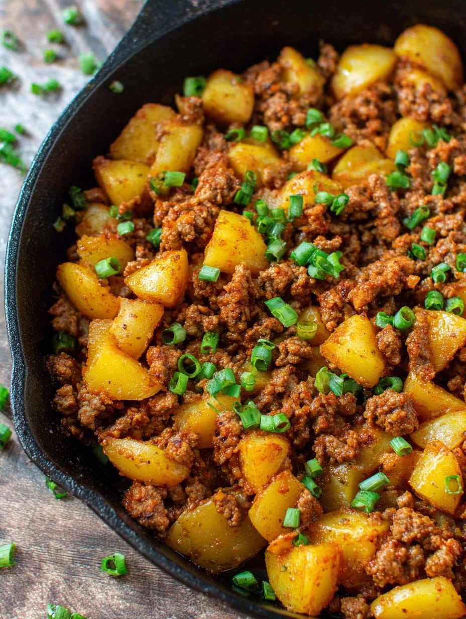 Easy Ground Beef & Potatoes
