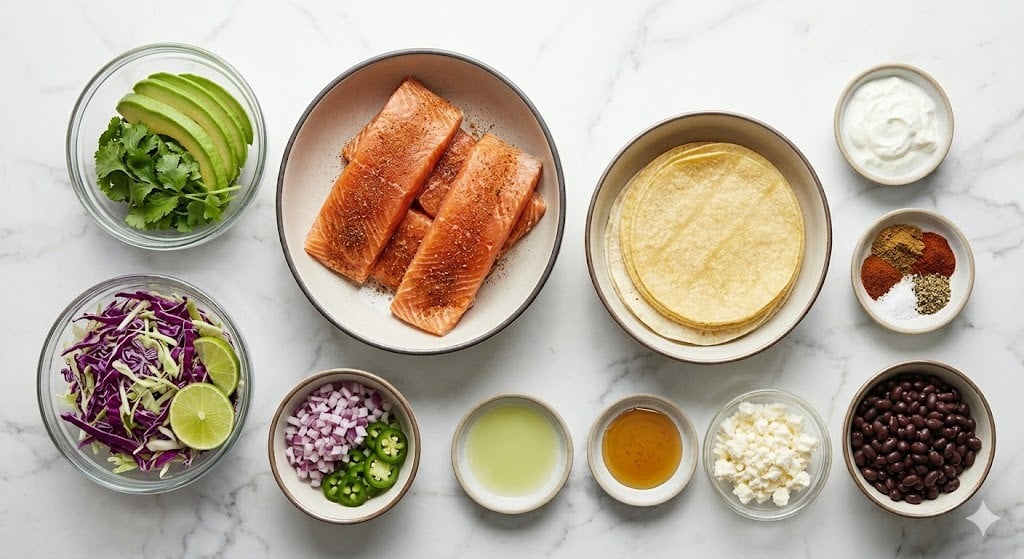 Fabulous Fish Tacos With Mango Salsa And Zesty Lime Mayo