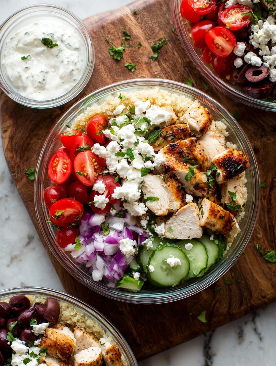 Greek Chicken Quinoa Bowl
