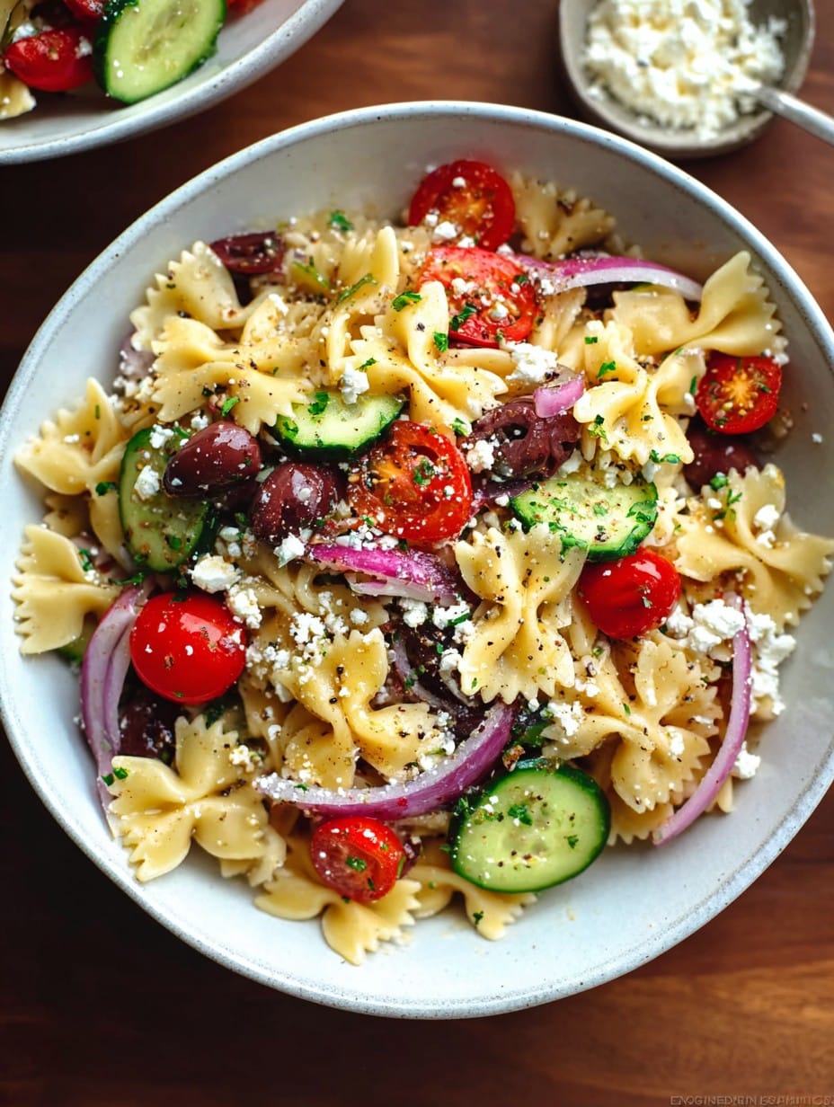Greek Pasta Salad With Feta