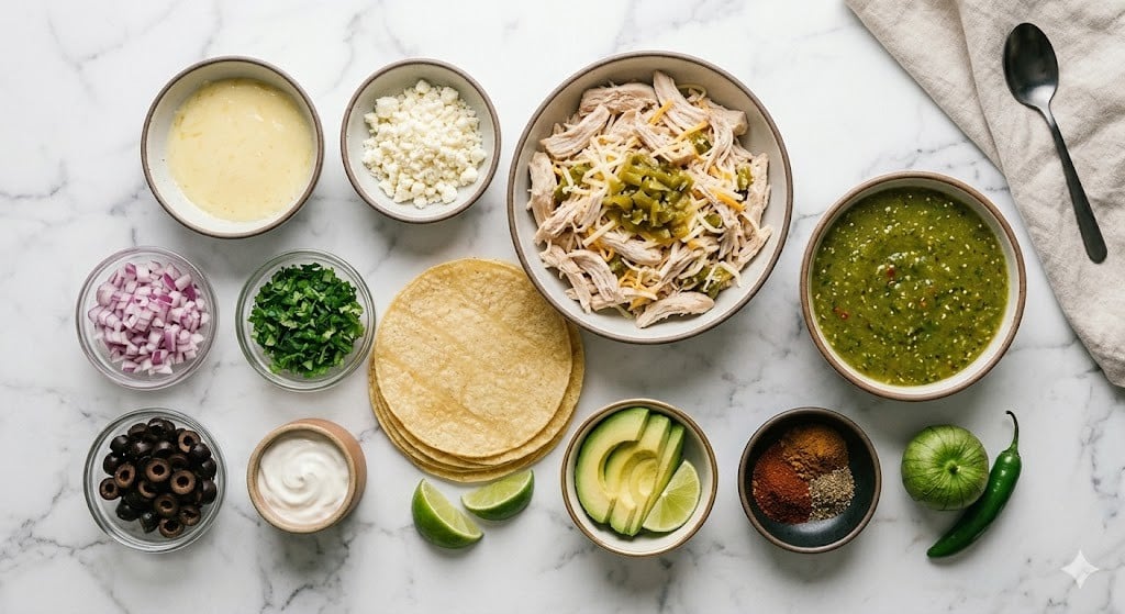 Green Chicken Enchiladas