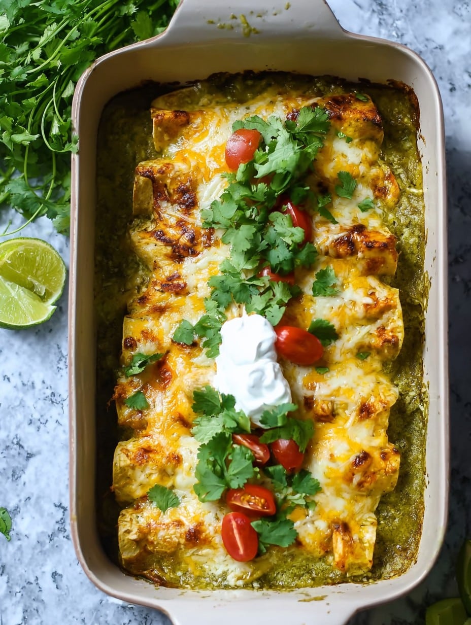 Green Chicken Enchiladas