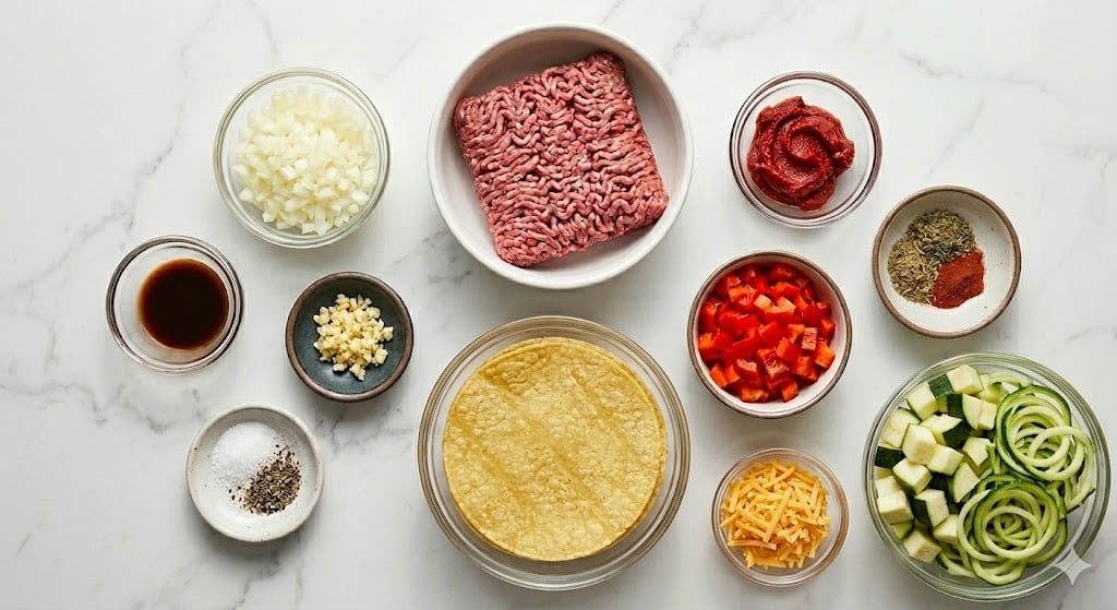 Ground Beef & Zucchini Casserole
