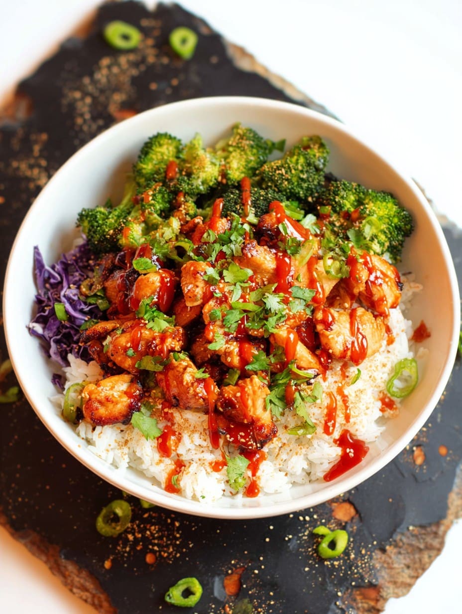 Hot Honey Chicken & Rice Bowl