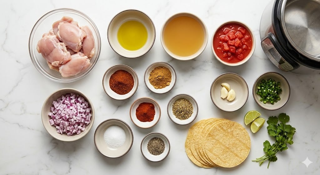 Instant Pot Chicken Tacos