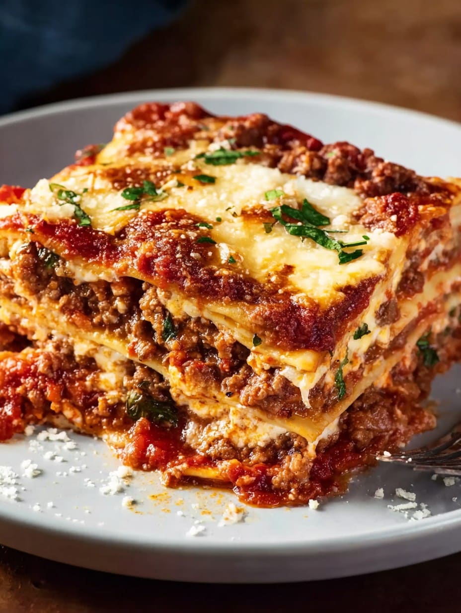 Lasagna With Meat Sauce