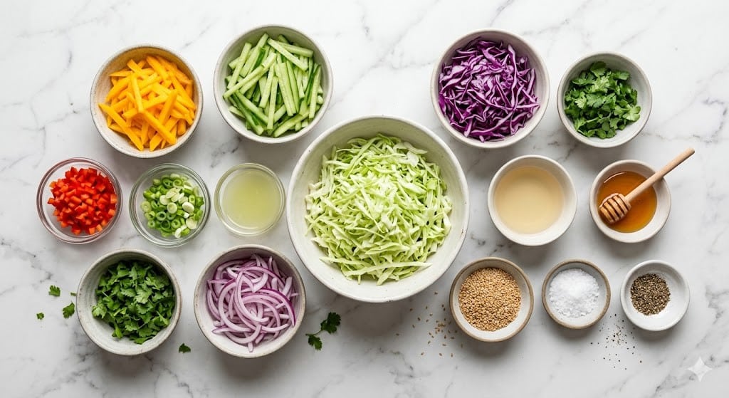 Mango Cucumber Summer Slaw