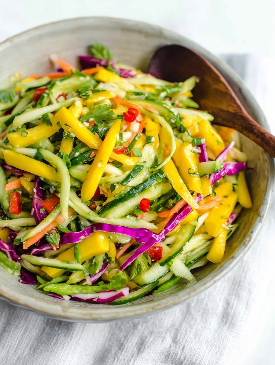 Mango Cucumber Summer Slaw