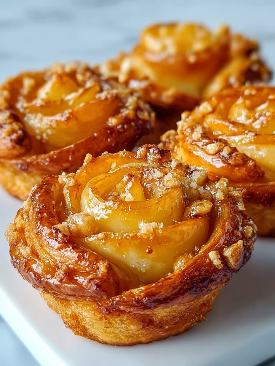 Peach Pie Cruffins Recipe