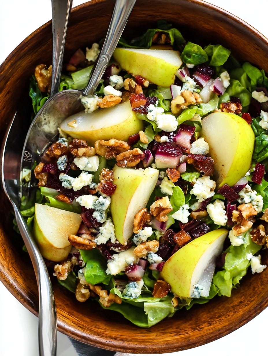 Pear Salad with Gorgonzola and Candied Walnuts