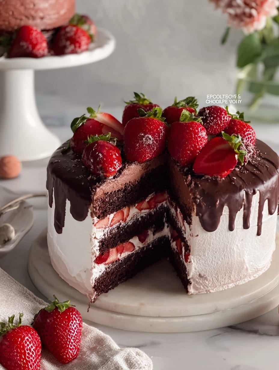 Strawberry Chocolate Cake