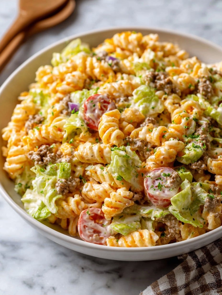 Big Mac Pasta Salad