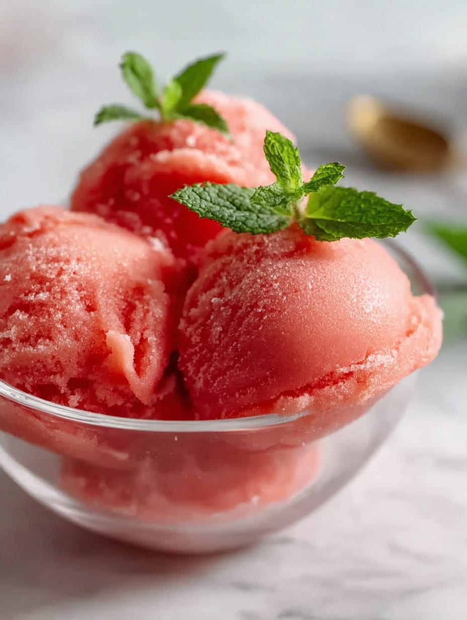 Easy Watermelon Sorbet