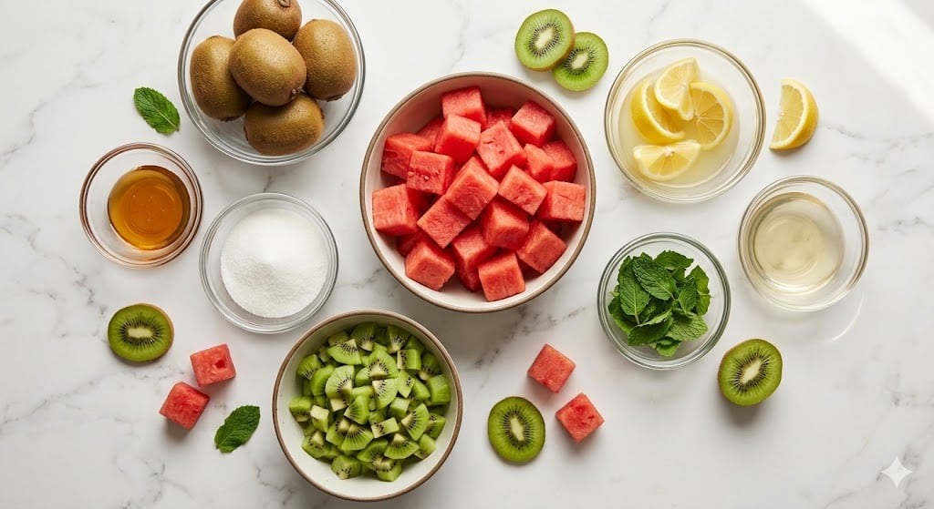 Kiwi Watermelon Fruit Popsicles