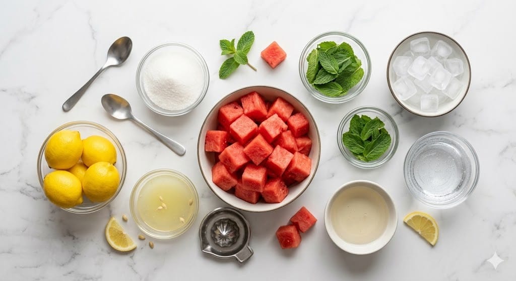 Non-alcoholic watermelon drink