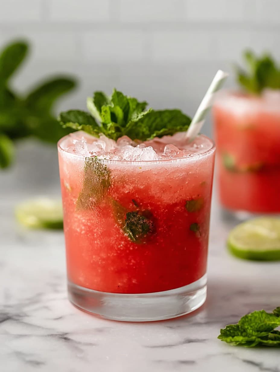 Watermelon Mint Mojito Mocktail