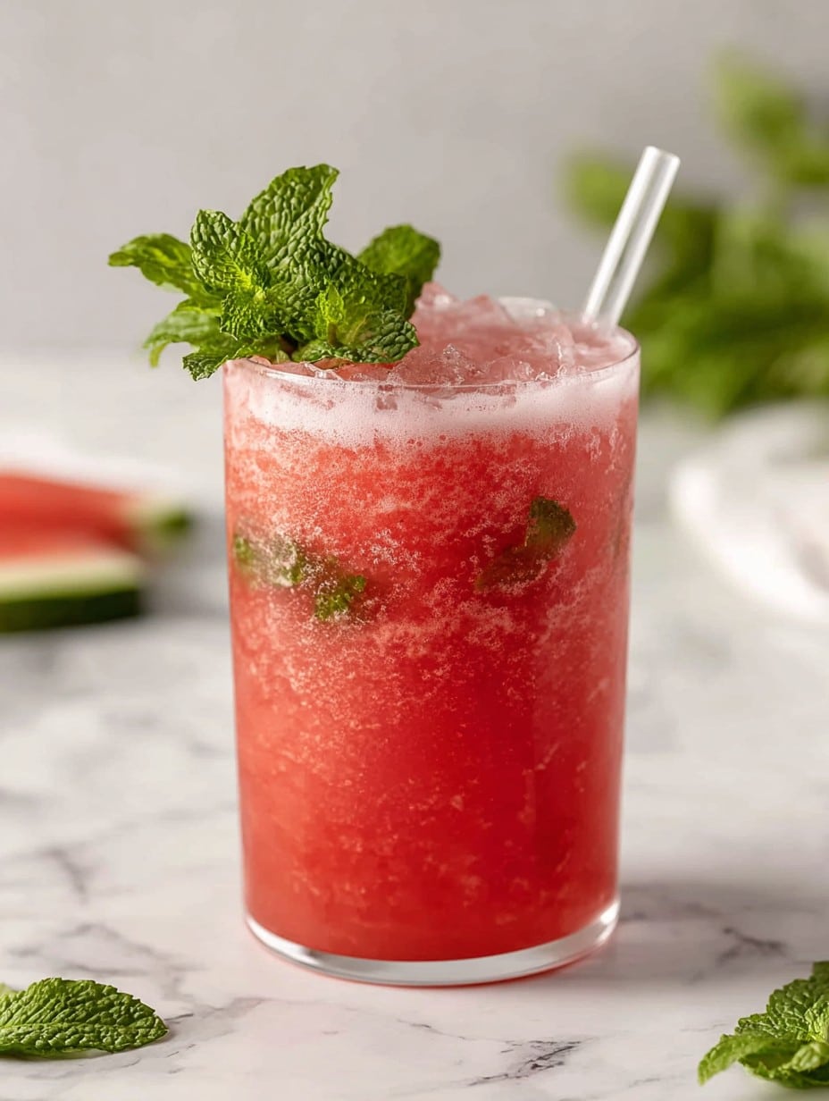 Watermelon Mint Mojito Mocktail